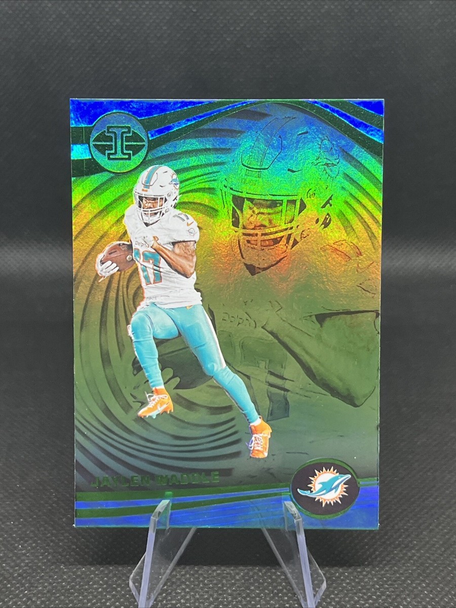 2023 Panini Illusions Jaylen Waddle #68 Emerald Green Miami