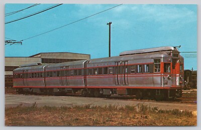 Postcard Chicago Rapid Transit Authority  Pullman Car #5001 Skokie Swift