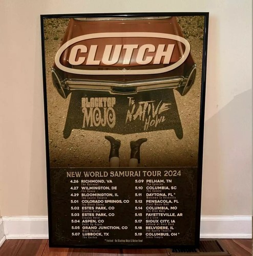 CLUTCH Tour 2024 2025 Poster - Limited Edition Rock Band Memorabilia Wall Art - Picture 2 of 8