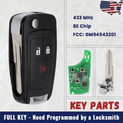 OEM Board for Chevrolet Spark 2013 2014 - 16 Remote Key Fob +8E Chip GM94543201