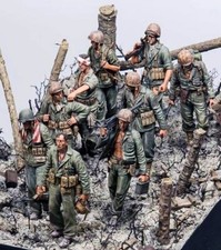 1/35 Resin US 9 Soldiers Wounded NO BASE unpainted unassembled 282