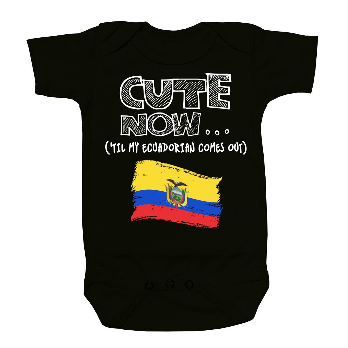 Scottish Flag Baby Bodysuit - "Cute Now Til My Scottish Comes Out" Infant Onesie