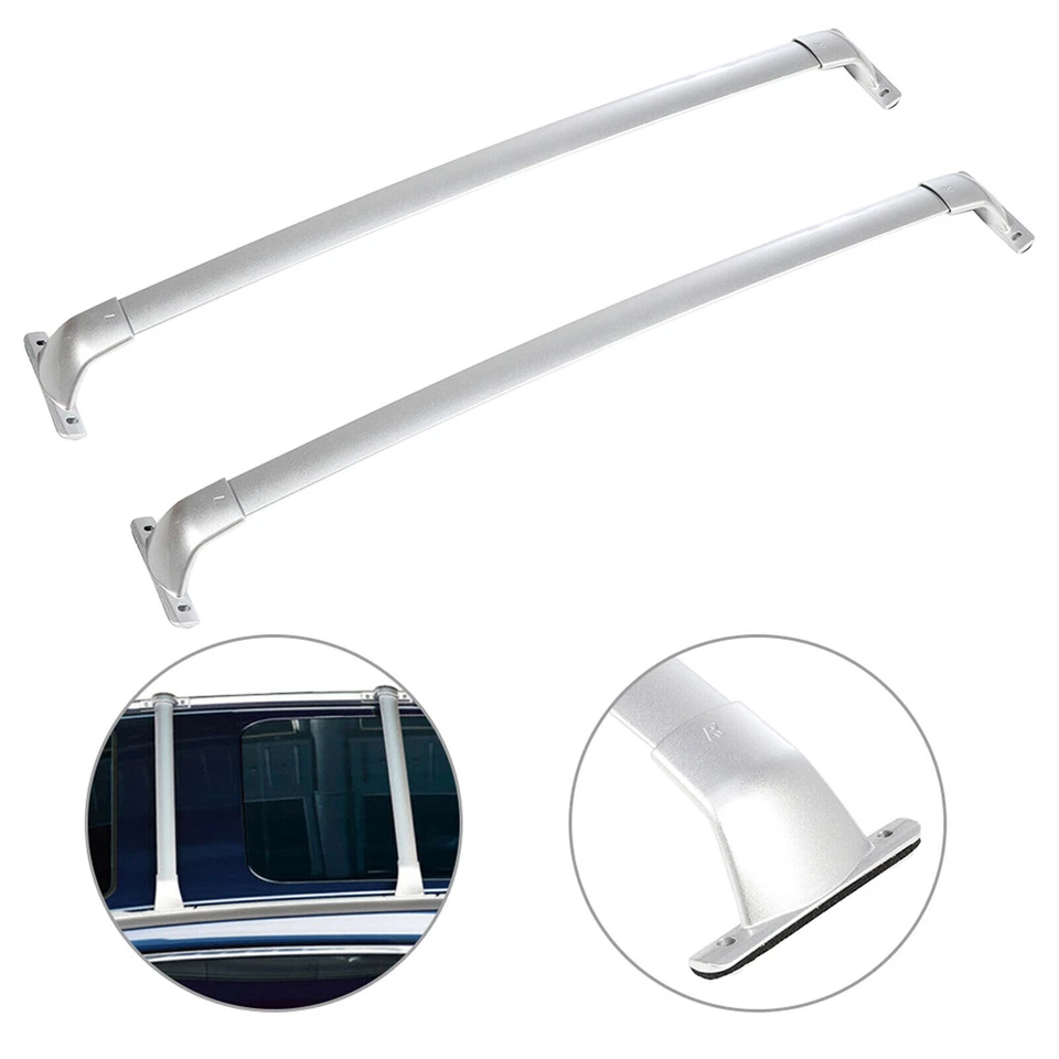 Juego de barras transversales para Infiniti QX60 2014-2021/2013 Infiniti JX35 techo plateado Foto 4 de 4