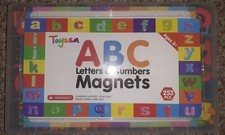 253 Foam Magnetic Letters/Numbers/Math, K-2nd Plastic Case, Magnetic Board EUC