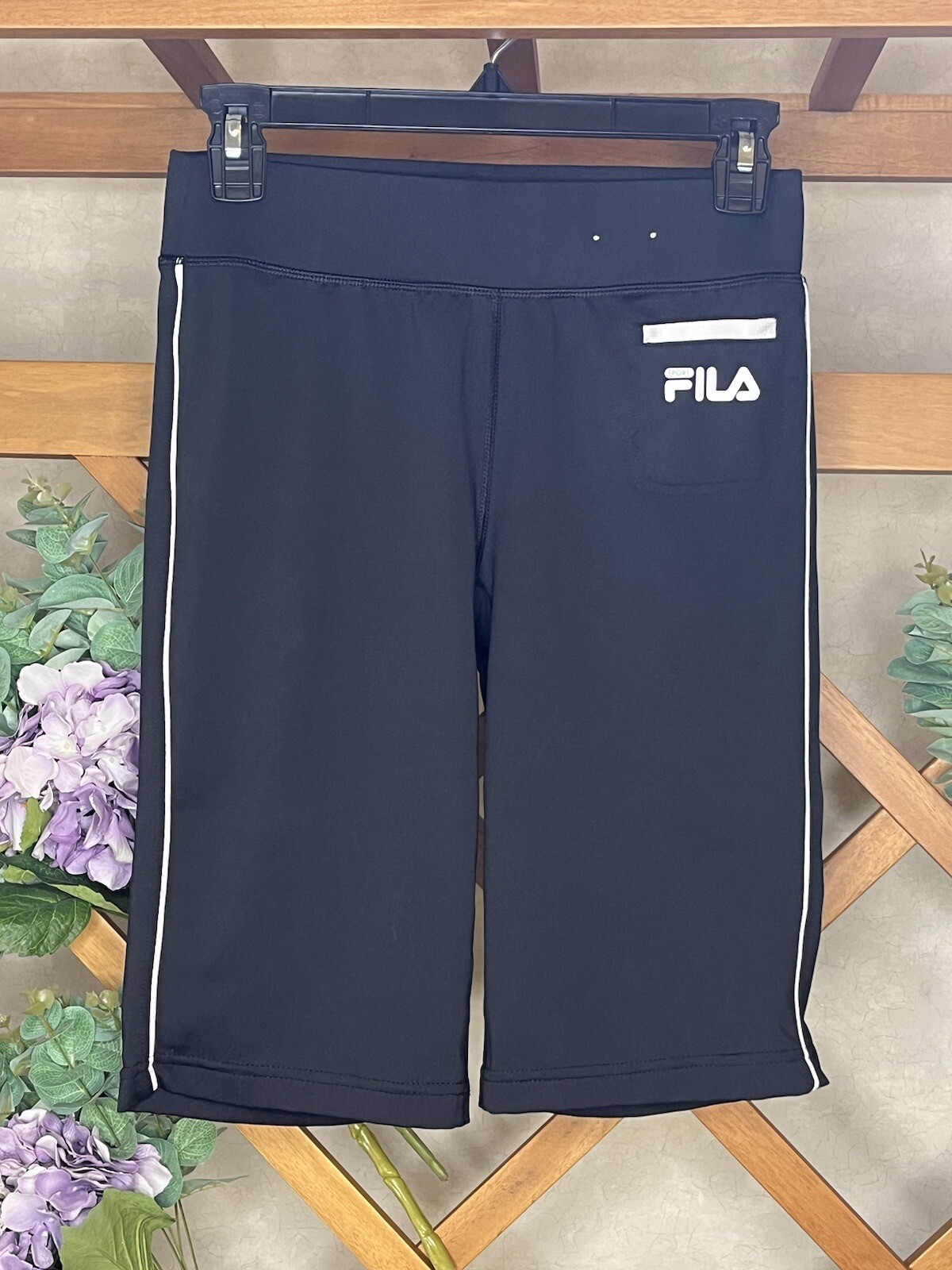 Pantaloncini biker neri Fila taglia (XS) vita elastica spessa funziona grande