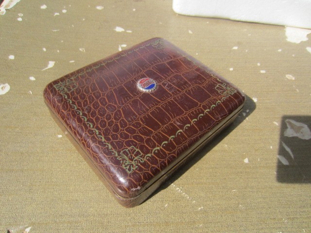 VINTAGE PEPSI PLAYING CARD BOX HOLDER BOTTLECAP LOGO 50S 60S NO