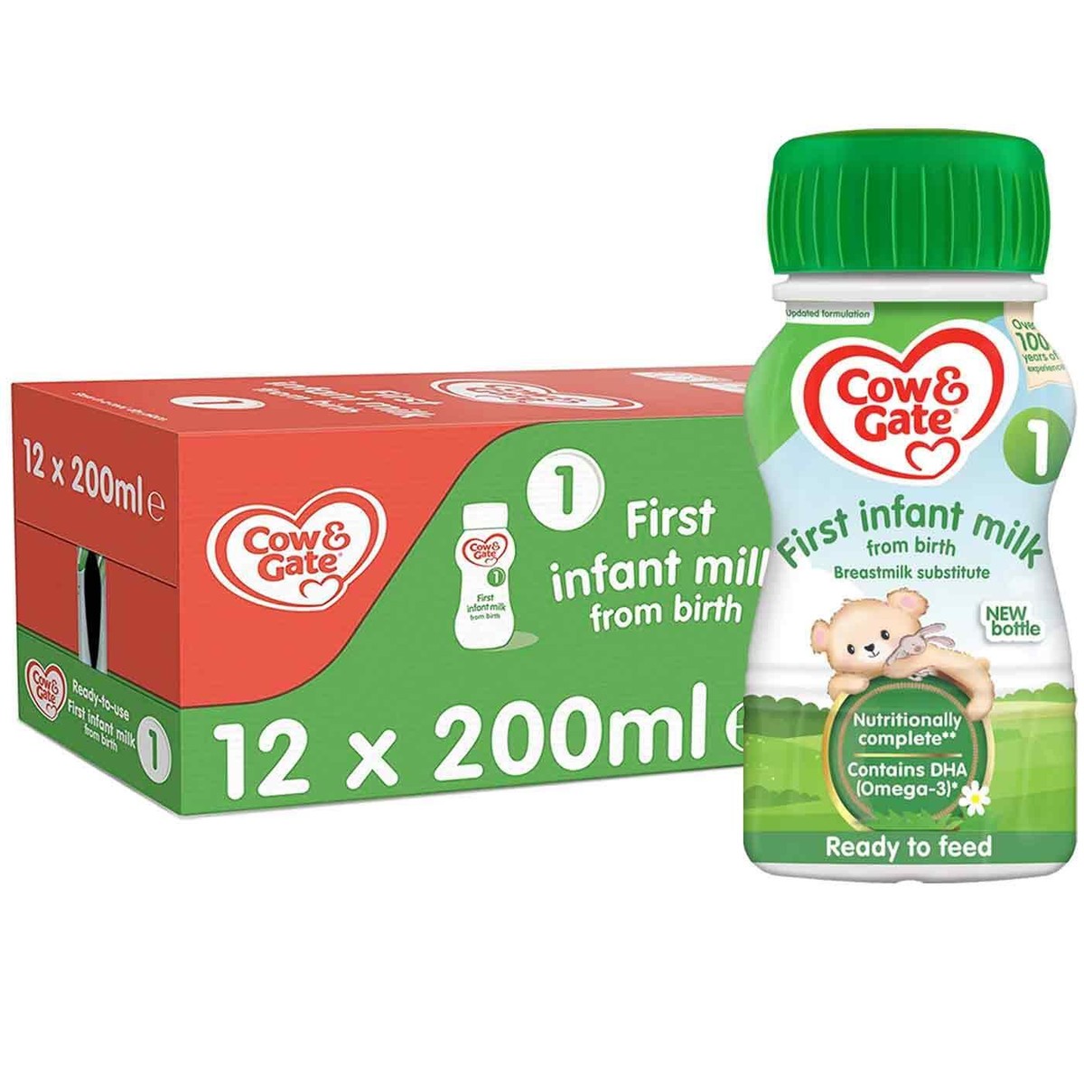 Cow Gate First Infant Milk Stage1 Ready Made Baby Formula Pack