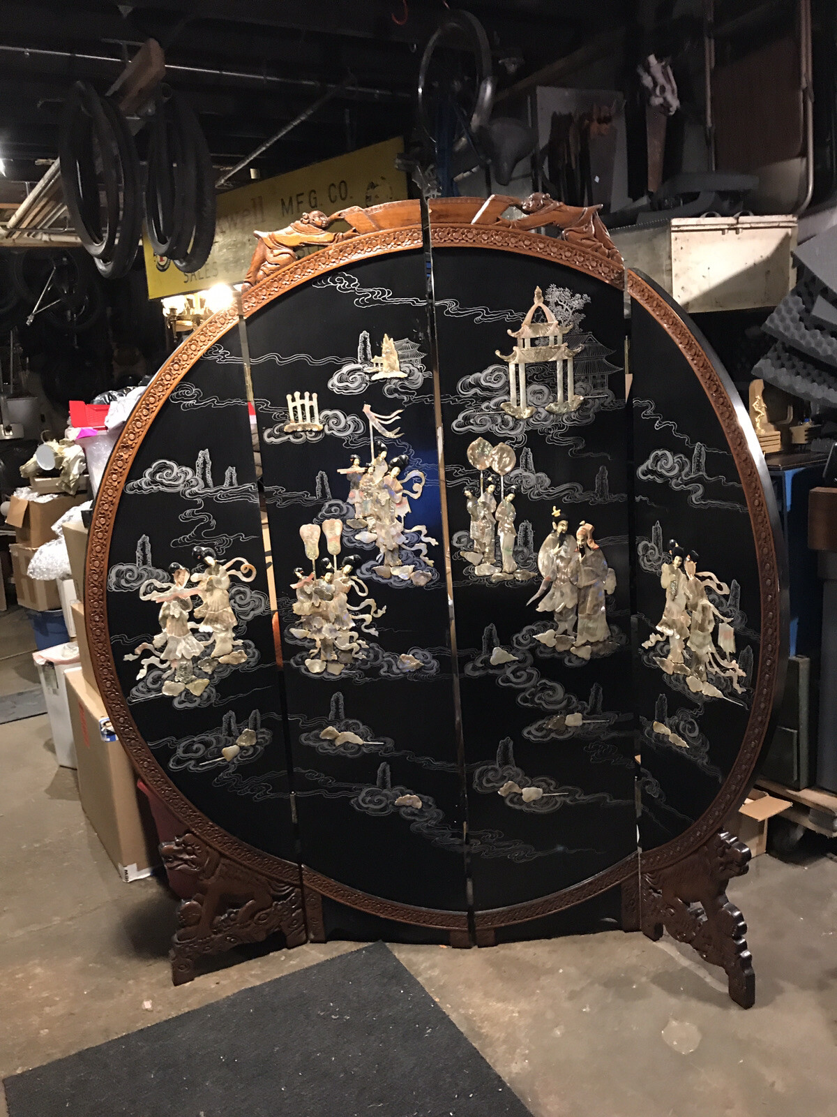 Oriental Mother of Pearl Room Divider eBay