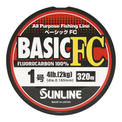 SUNLINE BASIC FC Fluoro Cabon 320ｍ #Clear, for All Purpose Fishing Line