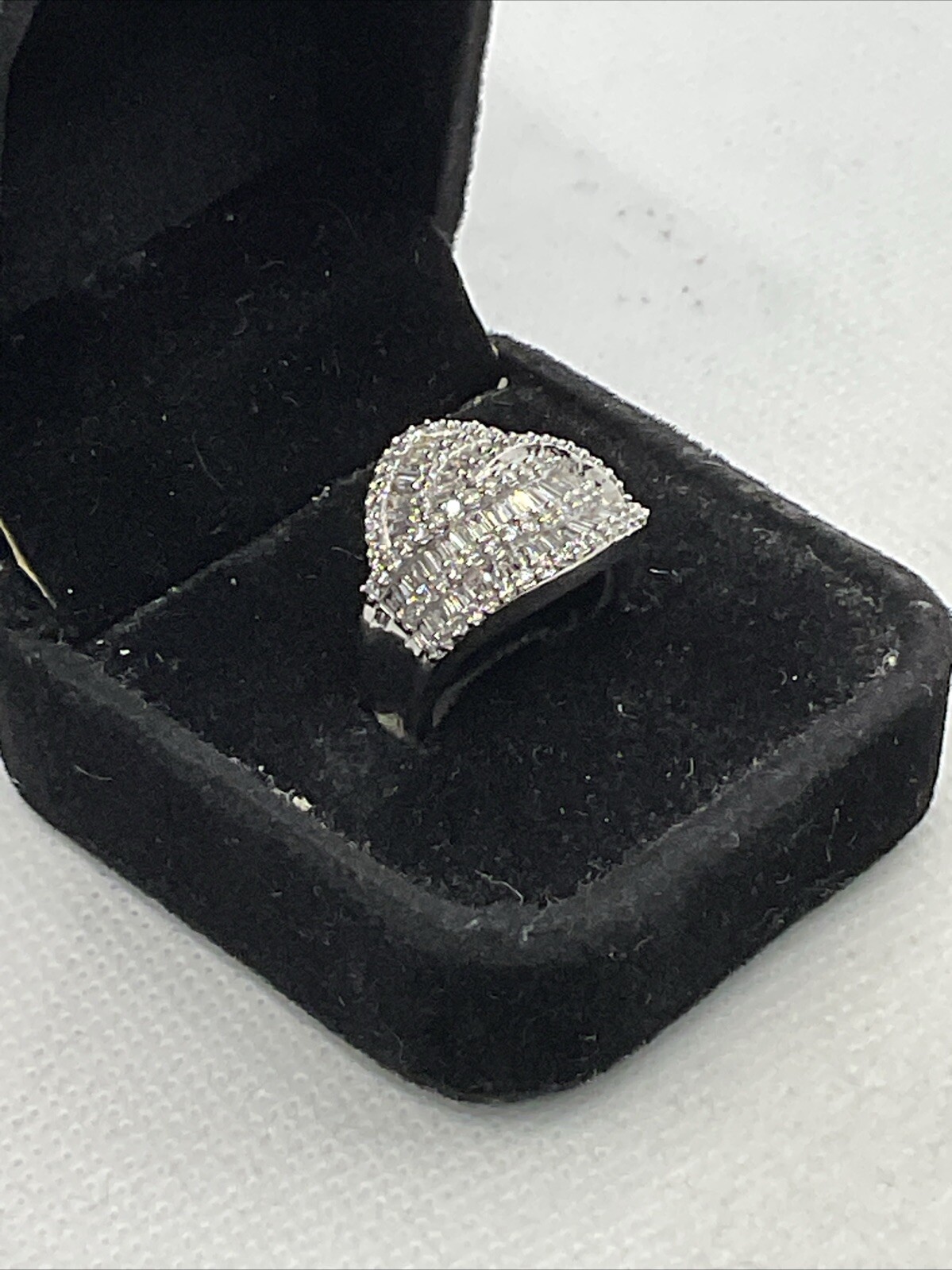 AWESOME Solid 14K White Gold Mixed Shape Diamonds… - image 15