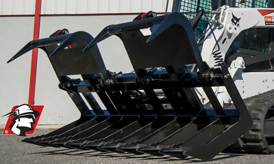 Root Grapple Bucket Skid Steer Attachment 66''  for Kubota by McLaren