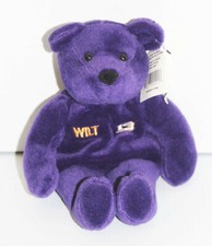 Wilt Chamberlain - LA Lakers 1999 Salvino's Bammers NBA Plush Bear NWT Purple 9"