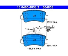 Brake pad set, disc brake ATE 13.0460-4858.2 for Opel