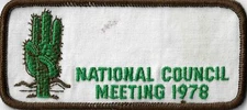 National Council Meeting 1978 CSP DBR Bdr. [MX15104]