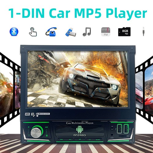 7" Single 1 Din Car Radio Stereo GPS WiFi Multimedia Android Player Bluetooth FM