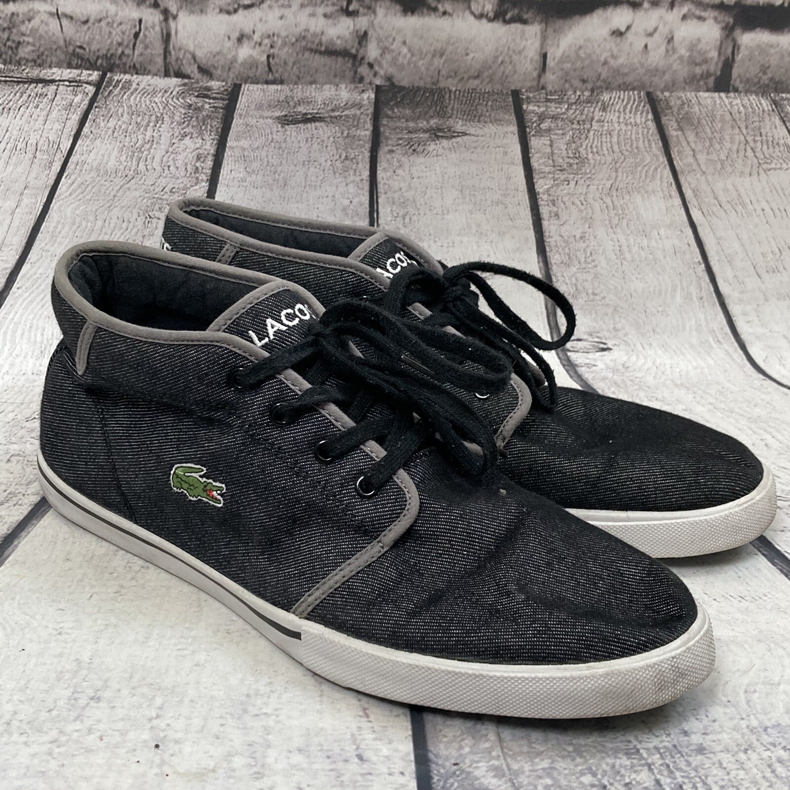 Black Denim Shoes Sneakers Size 