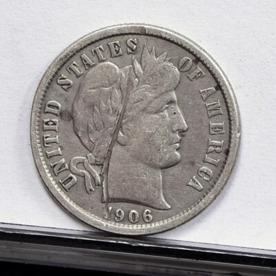 1906 Barber Dime - VF Details, Staple Scratch (#57326-L) | eBay