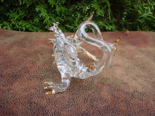 4-1/4" Kristalldrache mit Goldakzenten - Bild 12 von 12