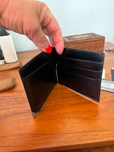 Portafoglio Prada Uomo Nero Pelle Vitello Bifold NUOVO con scatola - Foto 3 di 7