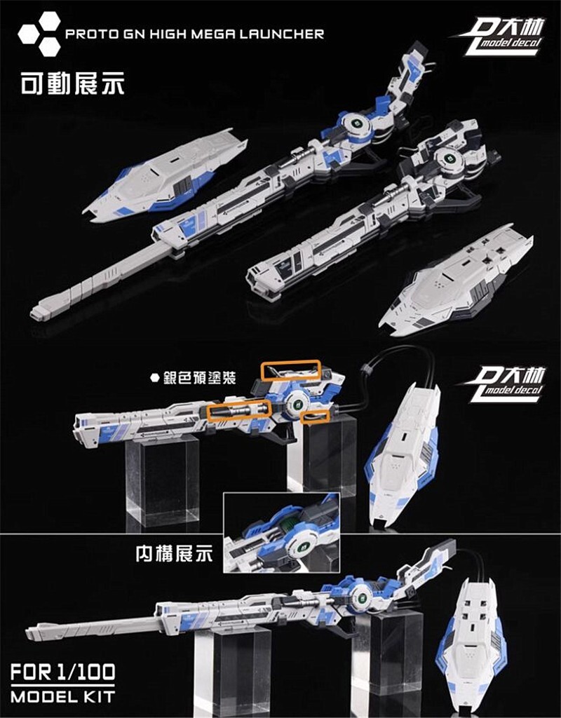 DL model GN high MEGA Launcher D ver for MG MB HS 1/100 Dynames