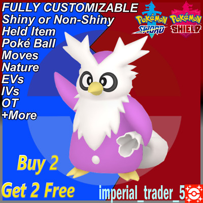 Pokémon Sword and Shield   Shiny Delibird   W/ Best 6IV Customizable
