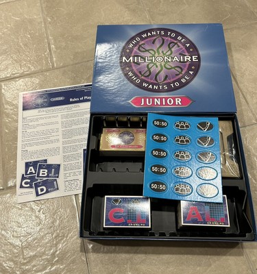 Board Game Who Wants To Be A Millionaire Junior Edition Board Game Brand New