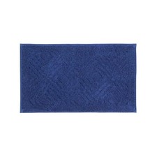 Better Trends Trier Collection Cotton/Poly 20" x 30" Rectangle Bath Rug, Blue