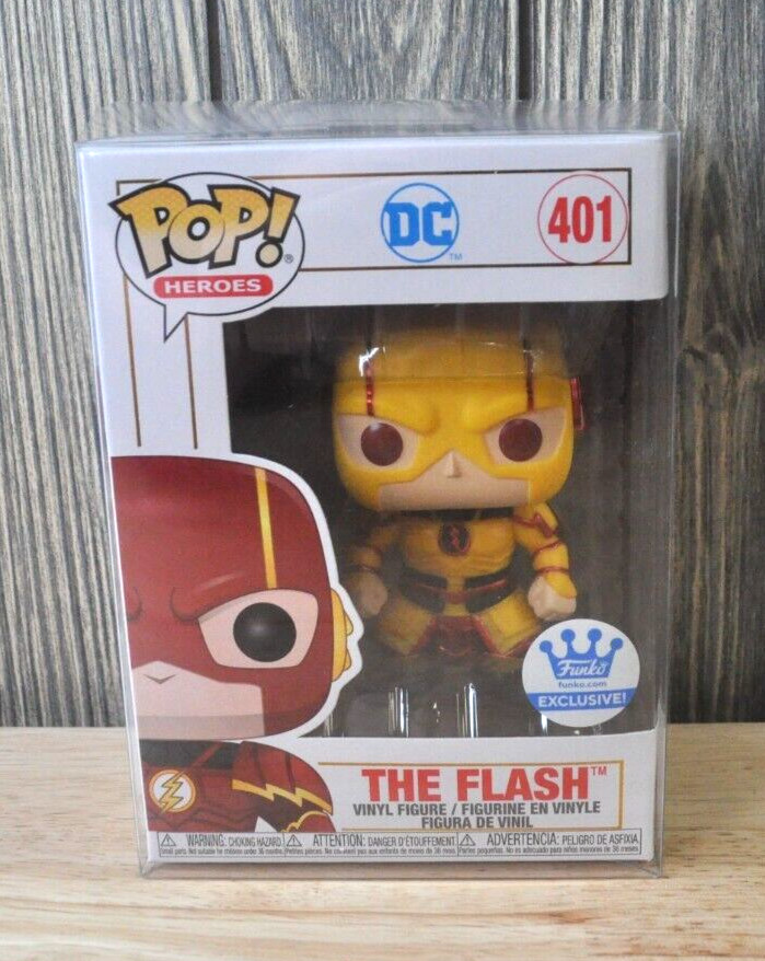 Funko Pop! Heroes #401 DC The Flash Funko Exclusive W/ Pop Protector