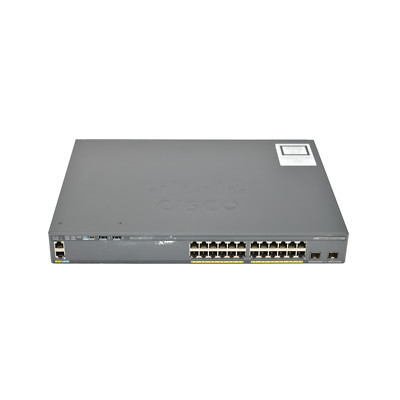 Cisco WS-C2960X-24TD-L 24 Port 10/100/1000GbE 2x SFP+LAN Base Catalyst Switch