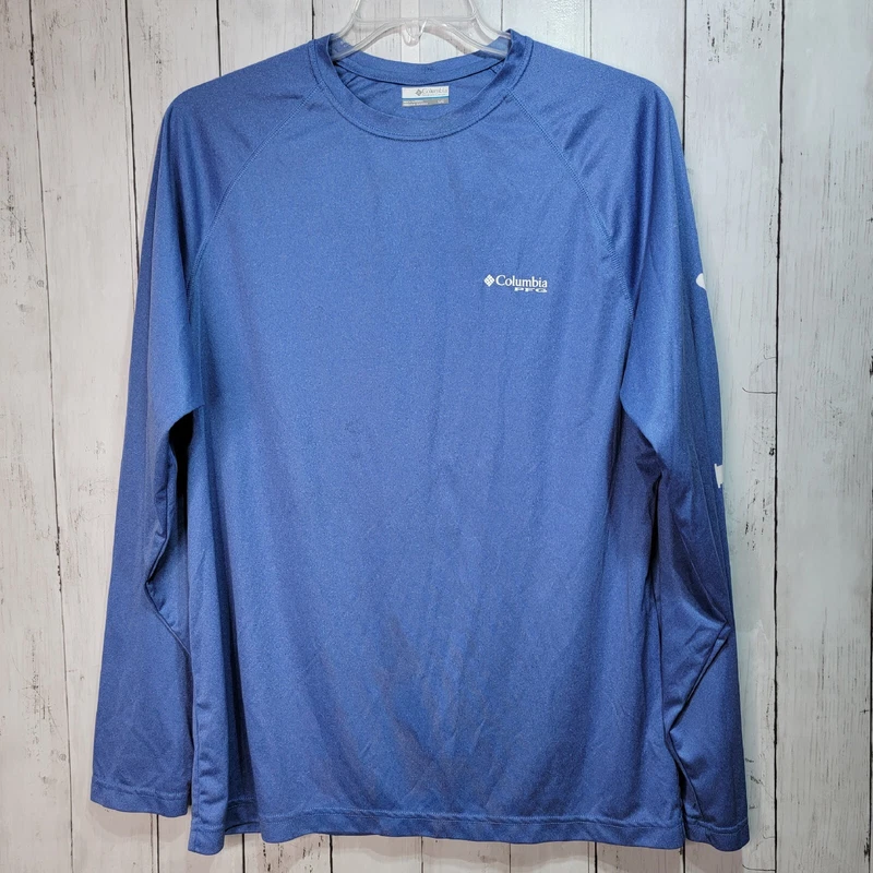 Columbia PFG Omni-Shade Light Blue T-Shirt