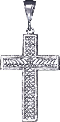 925 Sterling Silver Crucifix Cross with Jesus Filigree Design Pendant ...