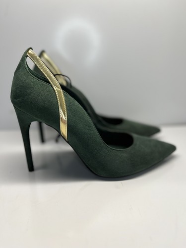 Marc Fisher Damen-Pumps Garlene veganes Wildleder Größe 6M olivgrün (H7) - Bild 2 von 10