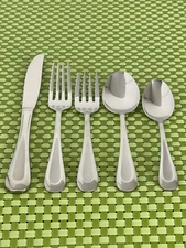 Oneida SATIN SAND DUNE Stainless Frosted Indent NEW Flatware Smart Choice A46N
