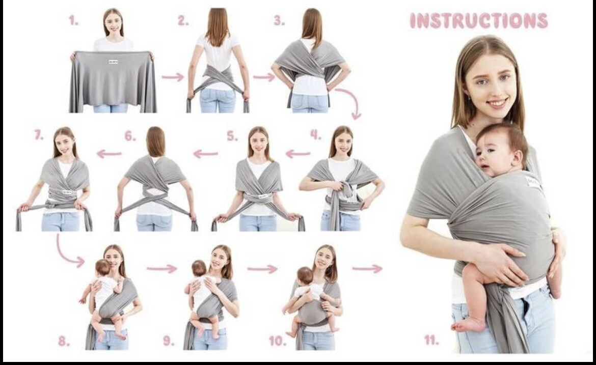 To Wear Boba Wrap Tutorial Solly Baby Moby Newborn Wrap