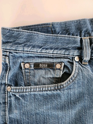 Hugo Boss Texas Jeans Herren W36 L32 Blau Denim Regular Straight Zip Fly - Bild 4 von 8