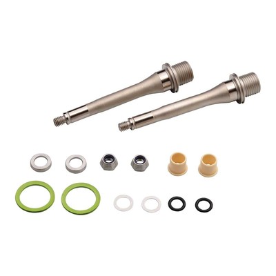 Spank SPIKE/OOZY Pedal | (2015) Axle Rebuild Kit w/ Friction Seals Silver/Black