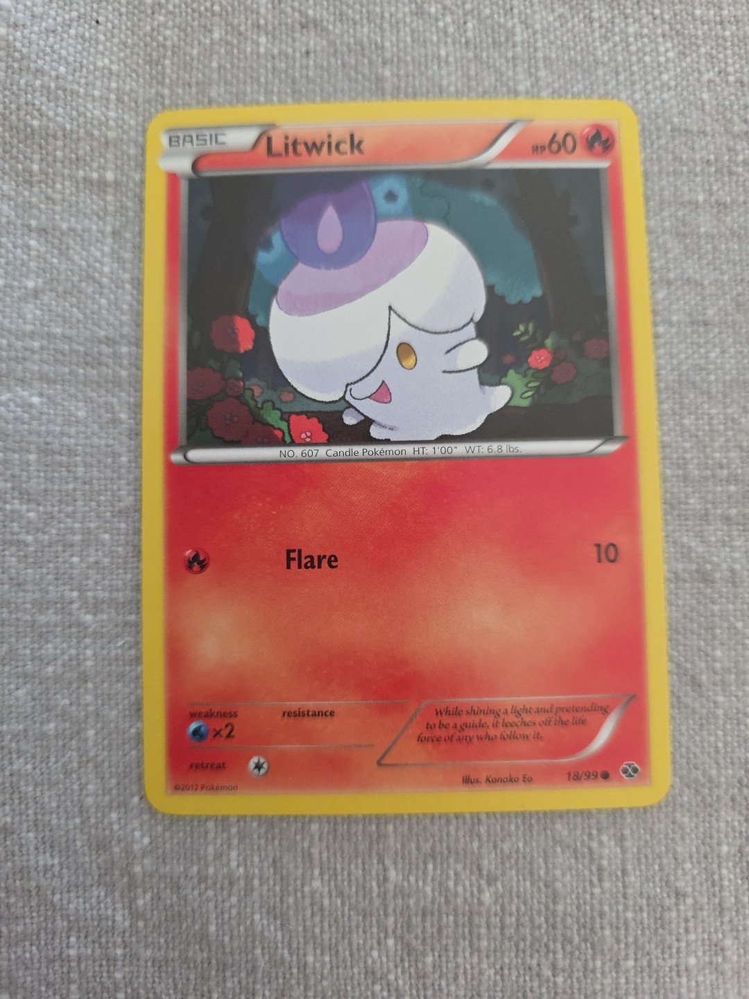 Litwick 18/99 Next Destinies Regular Common Pokemon Card TCG English LP