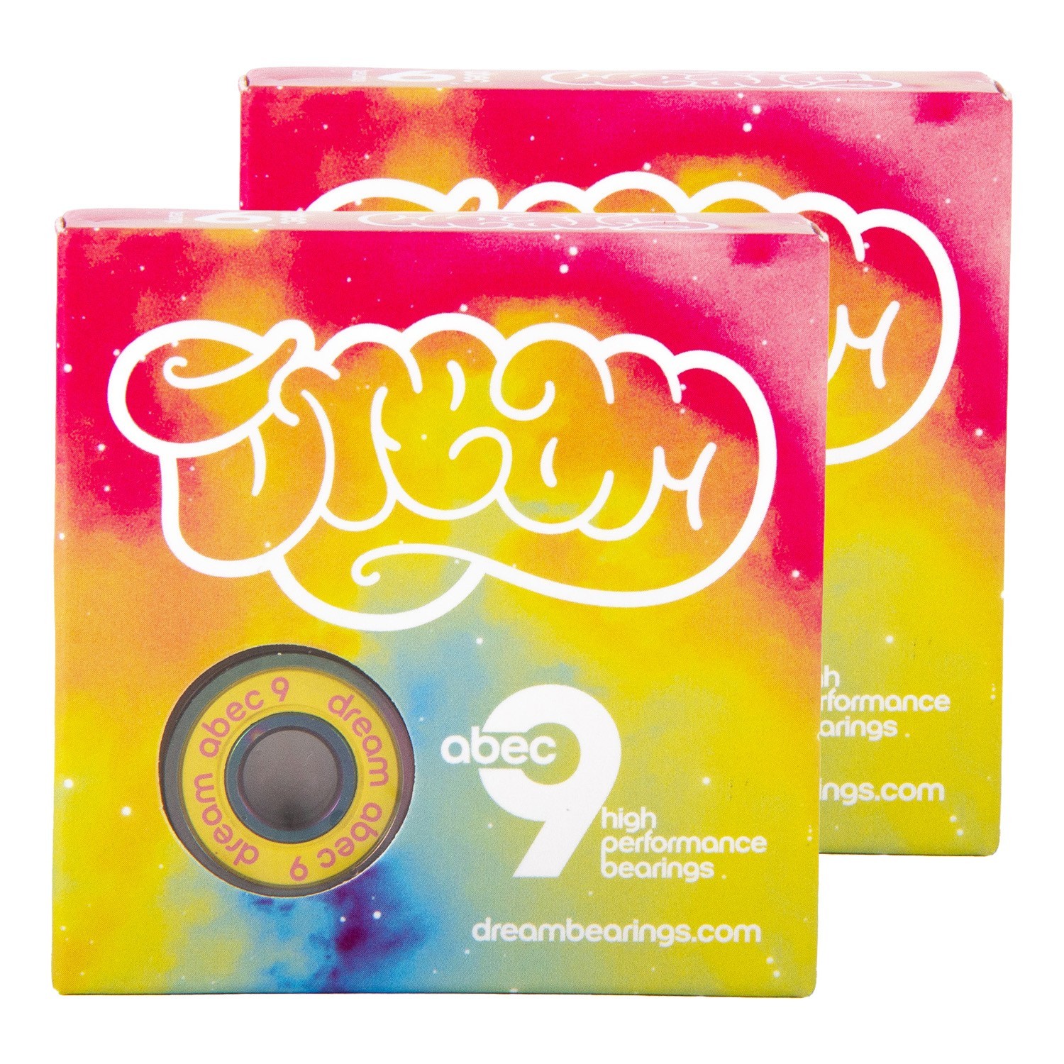 Dream ABEC 9 Skate Bearings (16 Pack) – Oil Slick Rings, Smooth & Durable