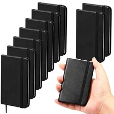10 Pcs Hardcover Leather Pocket Notebook 4 X 2.5 Inch Small Notebook 50 Sheets H