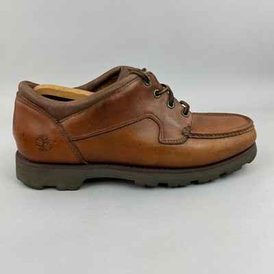Timberland Goretex Brown Leather Chukka Vintage Waking Rugged Shoes US10 UK9,5