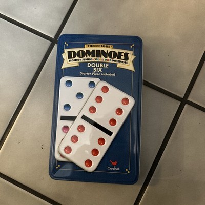 Cardinal Industries Inc Double 6 Dominoes In Tin Assorted Colors (9510C-6)