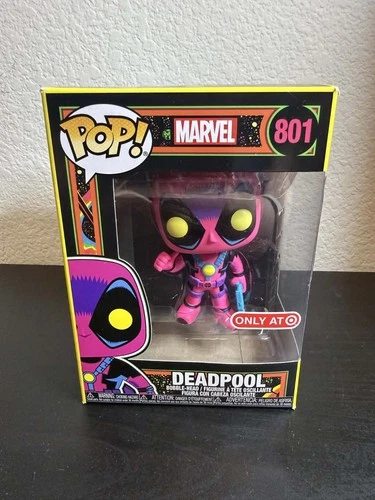 Funko Pop! Deadpool #801 Blacklight Target Exclusive Marvel Vinyl - New