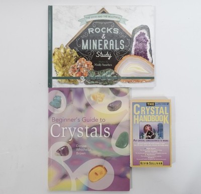 Crystal & Minerals Book Lot 3 Rocks & Minerals Study Crystals Healing