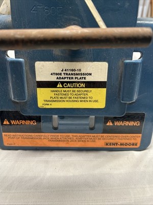 KENT MOORE  TOOL  J-41160-10 TRANSMISSON JACK ADAPTER.  4T80E Transaxle