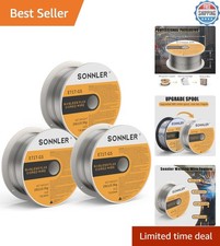 SONNER 3 Pack 2-Pound E71T- Gasless Flux Core Welding Wire for MIG Machines