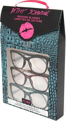 Betsey Johnson Women's 3 Pack Reading Glasses