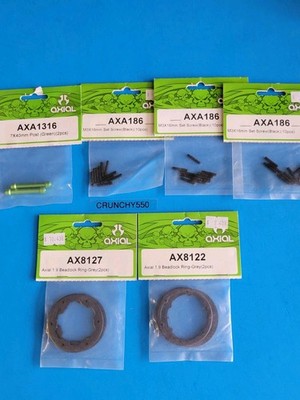 AXIAL Parts Lot (6) 1.9 Beadlock AX8127 AX8122 AXA1316 AXA186 Vintage RC Part