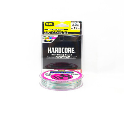 Tresse Yo Zuri Duel Hardcore X8 300m - PE 2.5 - 20kg (0.270mm) - Multicolore