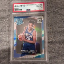 2017 Donruss Optic #200 Markelle Fultz 76ers RC Rookie HOLO PSA 10