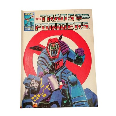 Transformers UK #59 Marvel UK 3rd May 1986 Comic G1 MTMTE Buster Frenzy Optimus